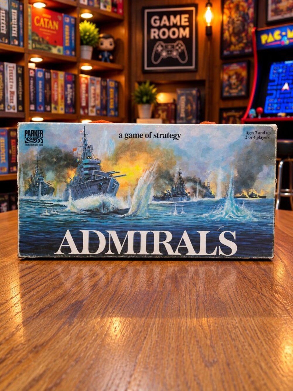 VTG 1972 Admirals Board Game Parker Brothers Naval Strategy Complete Retro Game